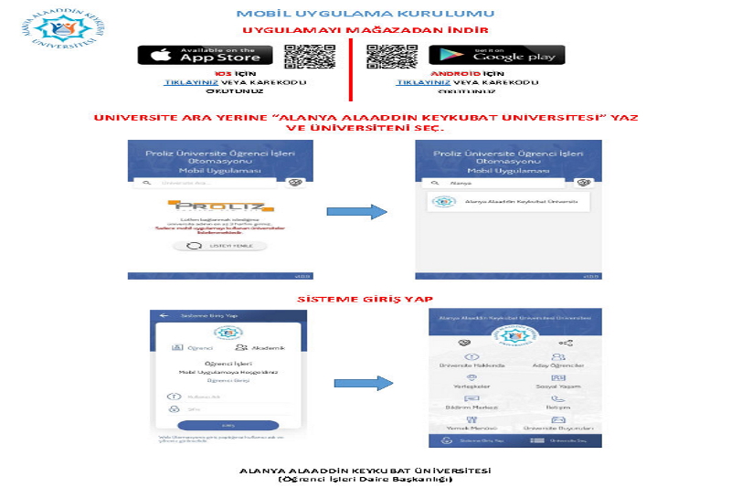 ALANYA ALAADDİN KEYKUBAT UNIVERSITY ON MOBILE